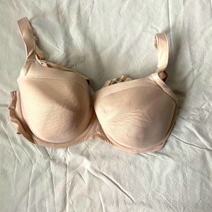 Torrid blush pink balconette bra